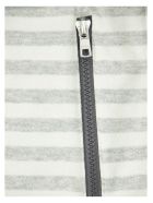 Brunello Cucinelli Cotton And Linen Striped Fleece Bermuda Shorts Brunello Cucinelli Cotton And Linen Striped Fleece Bermuda Shorts - Pearl Grey