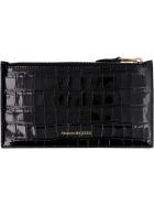 Alexander McQueen Croco-print Leather Wallet Alexander McQueen Croco-print Leather Wallet - black