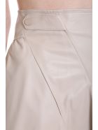 DROMe Skirt In Beige Leather DROMe Skirt In Beige Leather - beige
