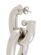 Paco Rabanne Silver-colored Aluminum Xl Hoop Earrings Paco Rabanne Silver-colored Aluminum Xl Hoop Earrings - Metallic