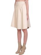 DROMe Skirt In Beige Leather DROMe Skirt In Beige Leather - beige
