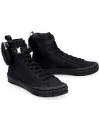 Prada Prada Wheel Re-nylon High-top Sneakers Prada Prada Wheel Re-nylon High-top Sneakers - black