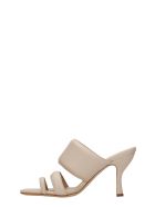 Perni Sandals In Beige Leather Gia X Pernille Teisbaek Perni Sandals In Beige Leather - Beige