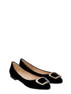 Fabio Rusconi Ballet Flats In Black Velvet Fabio Rusconi Ballet Flats In Black Velvet - black