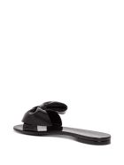 RED Valentino Rubber Sandals With Bow RED Valentino Rubber Sandals With Bow - Black