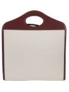 Burberry Medium Pocket Shoulder Bag Burberry Medium Pocket Shoulder Bag - Natural/Garnet/Geranium