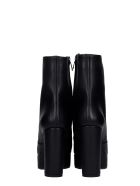 The Seller High Heels Ankle Boots In Black Leather The Seller High Heels Ankle Boots In Black Leather - black