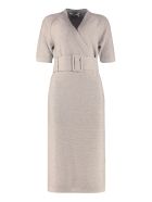 Agnona Ribbed Knit Dress Agnona Ribbed Knit Dress - turtledove