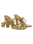 Paris Texas Snake Print Sandals Paris Texas Snake Print Sandals - LEMON