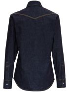 Bottega Veneta Denim Shirt With Contrasting Stitching Bottega Veneta Denim Shirt With Contrasting Stitching - Blu