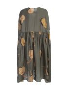Uma Wang Aggie Oversized S/s Long Dress Uma Wang Aggie Oversized S/s Long Dress - Steel Blue Tan