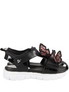 Sophia Webster Mini Black ''riva Wavy'' Sandals Sophia Webster Mini Black ''riva Wavy'' Sandals - Black