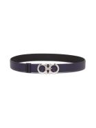 Salvatore Ferragamo Reversible Leather Gancini Belt Salvatore Ferragamo Reversible Leather Gancini Belt - Black