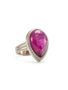 Lo Spazio Rubellite Ring Lo Spazio Jewelry Lo Spazio Rubellite Ring - Pink