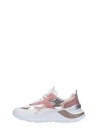 D.A.T.E. Fuga Sneakers In Rose-pink Synthetic Fibers D.A.T.E. Fuga Sneakers In Rose-pink Synthetic Fibers - rose-pink
