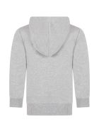 Balmain Grey Sweatshirt For Kids With Logo Balmain Grey Sweatshirt For Kids With Logo - Grigio