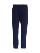 Kenzo Blue Cotton Jogger With Tiger Patch Kenzo Blue Cotton Jogger With Tiger Patch - Blu
