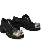 Miu Miu Leather Lace-up Shoes Miu Miu Leather Lace-up Shoes - black