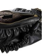MANU Atelier Ruched Cylinder Leather Bag MANU Atelier Ruched Cylinder Leather Bag - Black