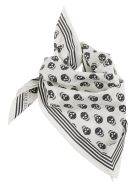 Alexander McQueen Skull Biker Scarf Alexander McQueen Skull Biker Scarf - WHITE/BLACK