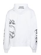 GCDS White Cotton Hoodie GCDS White Cotton Hoodie - Bianco