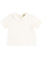 De Cavana Baby T-shirt With Collar De Cavana Baby T-shirt With Collar - Latte