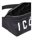 Dsqquared2 Icon Belt Bag In Technical Fabric Dsquared2 Dsqquared2 Icon Belt Bag In Technical Fabric - Black