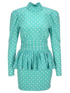 Alessandra Rich Polka-dot Dress Alessandra Rich Polka-dot Dress - BLUE/WHITE
