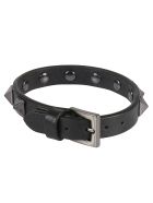 Valentino Garavani Leather Studded Bracelet Valentino Garavani Leather Studded Bracelet - Black