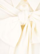 Simone Rocha Masculine Bow Shirt Silk Simone Rocha Masculine Bow Shirt Silk - Cream