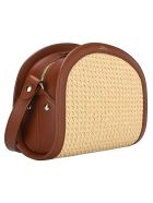 A.p.c. Demi Lune Rattan Bag A.P.C. Demi Lune Rattan Bag - NOISETTE