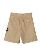 Dsquared2 Beige Shorts Teen Dsquared2 Beige Shorts Teen - Unica