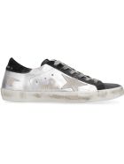 Golden Goose Superstar Metallic Leather Lace-up Sneakers Golden Goose Superstar Metallic Leather Lace-up Sneakers - Silver