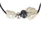 Maria Calderara Rock Detailed Necklace Maria Calderara Rock Detailed Necklace - Silver Black
