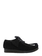 Logo Print Suede Shoes Palm Angels Logo Print Suede Shoes - Nero