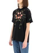 Burberry Carrick Flowers T-shirt Burberry Carrick Flowers T-shirt - BLACK