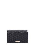 Rebecca Minkoff Edie Wallet On Shoulder Bag In Black Leather Rebecca Minkoff Edie Wallet On Shoulder Bag In Black Leather - black