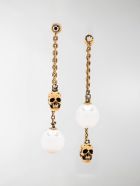 Alexander McQueen Skull Earrings With Pearls Alexander McQueen Skull Earrings With Pearls - Metallic