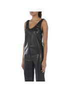 Nanushka Yael Vegan Leather Tank Top Nanushka Yael Vegan Leather Tank Top - BLACK