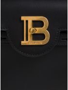 Balmain B-buzz Handbag In Black Leather With Logo Buckle Balmain B-buzz Handbag In Black Leather With Logo Buckle - Black