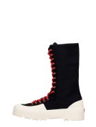 Superga Warmcotton Sneakers In Black Canvas Superga Warmcotton Sneakers In Black Canvas - black