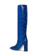 Paris Texas Embossed Leather Boots Paris Texas Embossed Leather Boots - Blu