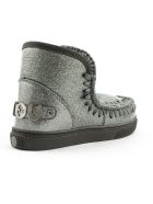 Mou Eskimo Sneaker In Silver Glitter Mou Eskimo Sneaker In Silver Glitter - Argento