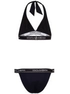 Dolce & Gabbana Black Bikini With Logo Dolce & Gabbana Black Bikini With Logo - Nero