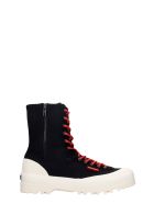 Superga Warmcotton Sneakers In Black Canvas Superga Warmcotton Sneakers In Black Canvas - black