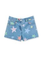 Stella McCartney Multicolor Stars Denim Shorts Stella McCartney Multicolor Stars Denim Shorts - Denim