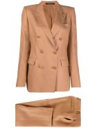 Tagliatore Camel-brown Linen Suit Tagliatore Camel-brown Linen Suit - Cammello
