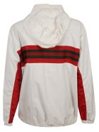 Gucci Logo Stripe Detail Jacket Gucci Logo Stripe Detail Jacket - White/multicolor