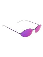 Purple Invisible Oval Sunglasses Balenciaga Purple Invisible Oval Sunglasses - Viola