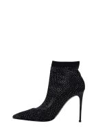 Le Silla High Heels Ankle Boots In Black Suede Le Silla High Heels Ankle Boots In Black Suede - black